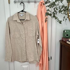 Old Navy Flannel Boyfriend Shirt